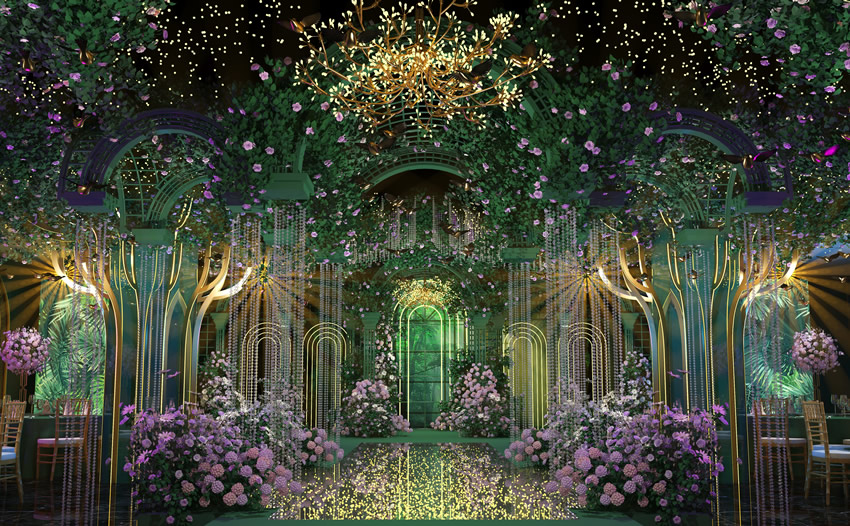 乐山奇妙森林婚礼堂效果展示