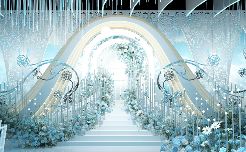 乐山釡香烙馍村水晶厅效果展示